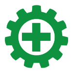 Safety Cross in Cog logo